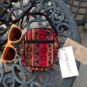 NWT Antik Craft small woven crossbody bag